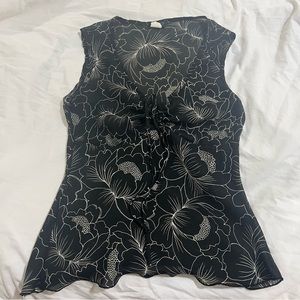 vintage floral flowy tank